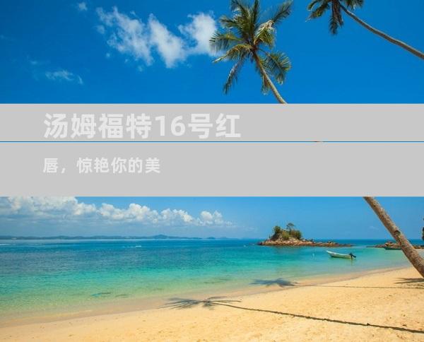 汤姆福特16号红唇，惊艳你的美